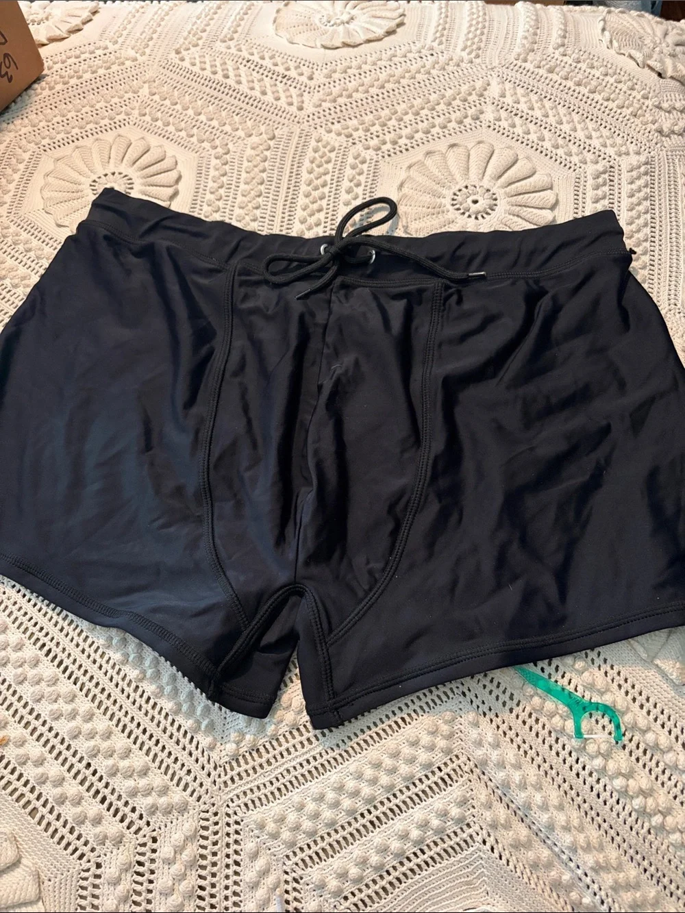 Men's Black Swim Trunks XXL